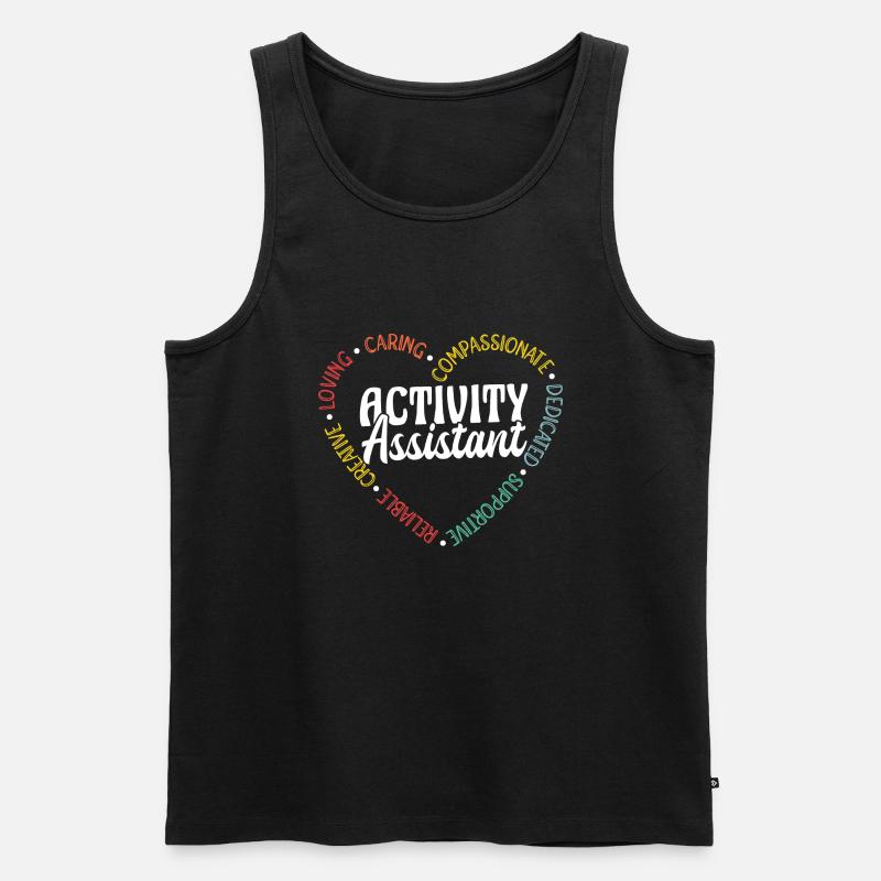 Activity Assistant Apprciaton - Männer Premium Bio Tank Top - Schwarz