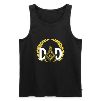 Masonic Freemasonry Fraternal - Männer Premium Bio Tank Top - Schwarz - Vorne - Michal (187cm)