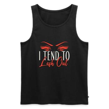 Makeup Artist Beautician & - Männer Premium Bio Tank Top - Schwarz - Vorne - AI Model Male 178 light (178cm)