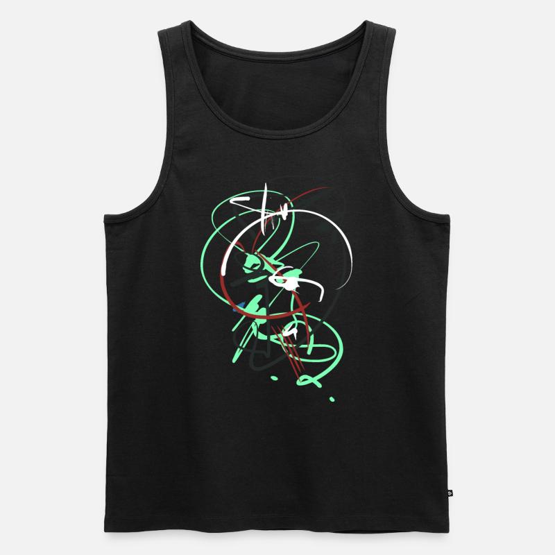 design - Männer Premium Bio Tank Top - Schwarz