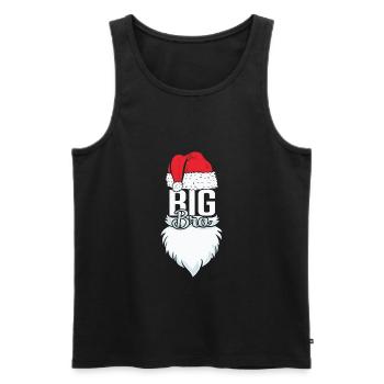 Big Bro Christmas Big Bro Noël - Débardeur bio Premium Homme - noir - Devant - Michal (187cm)