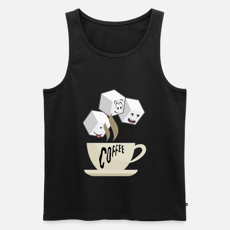 coffee time - Männer Premium Bio Tank Top - Schwarz