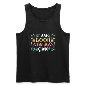 Feminist Women's Rights Female - Männer Premium Bio Tank Top - Schwarz - Vorne - Michal (187cm)