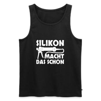 Handwerker Pfusch Geschenk - Männer Premium Bio Tank Top - Schwarz - Vorne - AI Model Male 178 light (178cm)