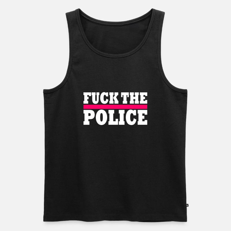 stop brutality - Männer Premium Bio Tank Top - Schwarz
