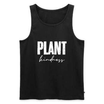 Plant Kindness Cool Plant Lover Environmentalist - Männer Premium Bio Tank Top - Schwarz - Vorne - Michal (187cm)