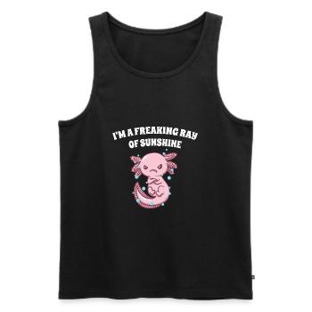 Ich bin ein verdammter Sonnenstrahl von lustigen s - Männer Premium Bio Tank Top - Schwarz - Vorne - Michal (187cm)