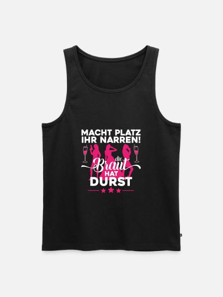 Junggesellinnenabschied Team Braut Geschenk - Männer Premium Bio Tank Top - Schwarz