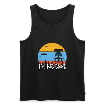 Lustiges Zitat Ich habe diesen Discgolf, Discgolfs - Männer Premium Bio Tank Top - Schwarz - Vorne - Michal (187cm)