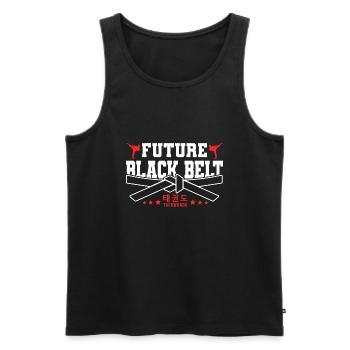 TKD Korean Martial Arts Tae Kwon - Männer Premium Bio Tank Top - Schwarz - Vorne - Michal (187cm)