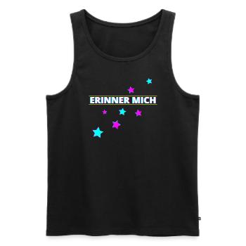 Erinner mich Party - Männer Premium Bio Tank Top - Schwarz - Vorne - AI Model Male 178 light (178cm)