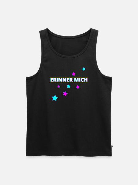 Erinner mich Party - Männer Premium Bio Tank Top - Schwarz