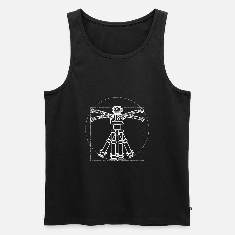 Künstliche Intelligenz - Männer Premium Bio Tank Top - Schwarz