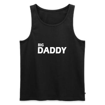 BIG DADDY - Männer Premium Bio Tank Top - Schwarz - Vorne - AI Model Male 178 light (178cm)