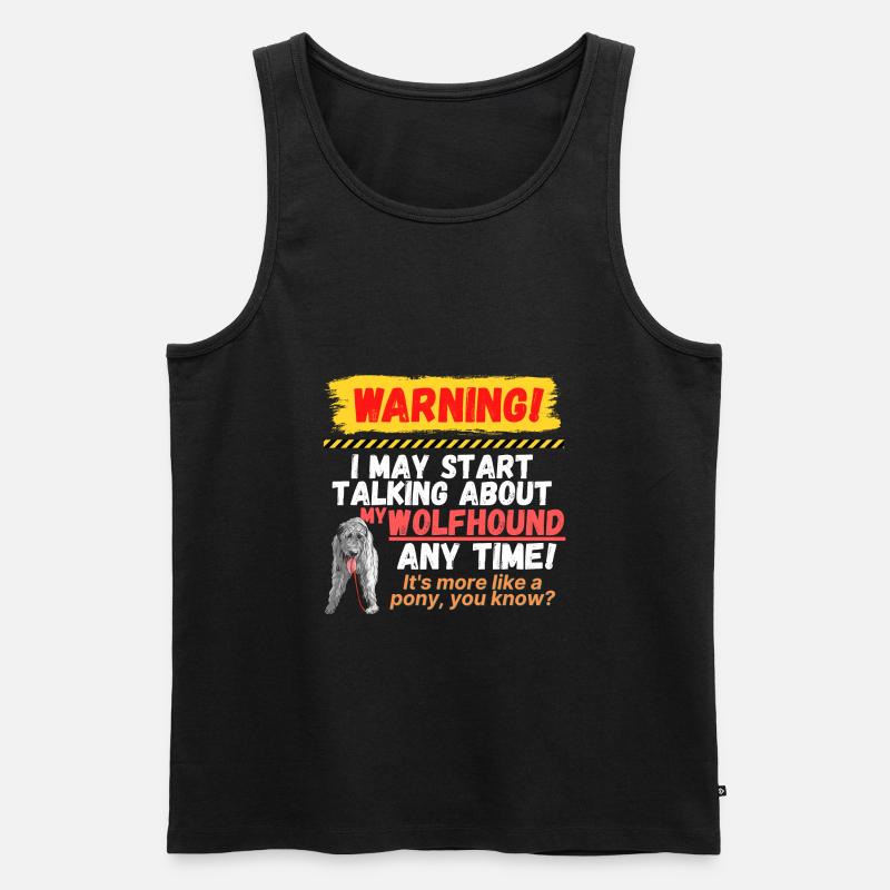 My Wolfhound - Männer Premium Bio Tank Top - Schwarz