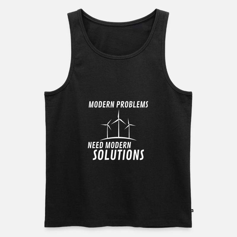 Modern Problems - Männer Premium Bio Tank Top - Schwarz