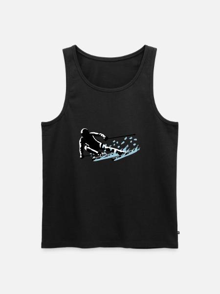 Ski, ski - Débardeur bio Premium Homme - noir