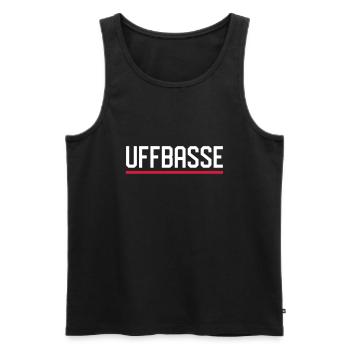 UFFBASSE - Männer Premium Bio Tank Top - Schwarz - Vorne - AI Model Male 178 light (178cm)