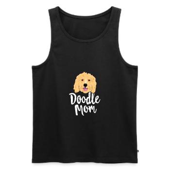 Doodle Mom T Shirt Femmes Goldendoodle Dog Puppy - Débardeur bio Premium Homme - noir - Devant - Michal (187cm)