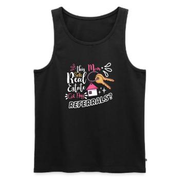 Real Estate Agent Realtor Home Closing Investor - Men's Premium Organic Tank Top - black - Front - AI Model Male 178 light (178cm)