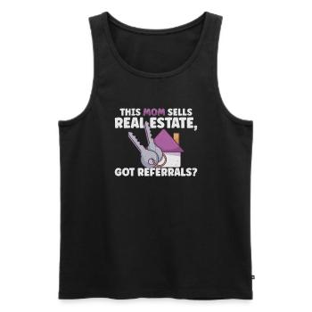 Real Estate Agent Realtor Home Closing Investor - Men's Premium Organic Tank Top - black - Front - AI Model Male 178 light (178cm)
