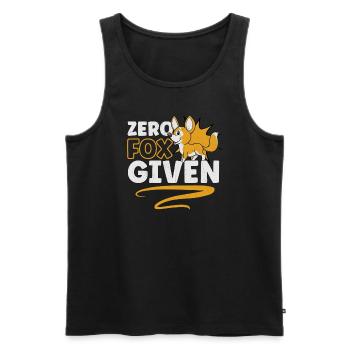 Fuchsliebhaber Füchse Lieben Rotfuchs Niedlicher - Männer Premium Bio Tank Top - Schwarz - Vorne - AI Model Male 178 light (178cm)