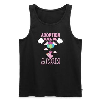 Funny Adoption Adoption Day Gifts - Men's Premium Organic Tank Top - black - Front - AI Model Male 178 light (178cm)