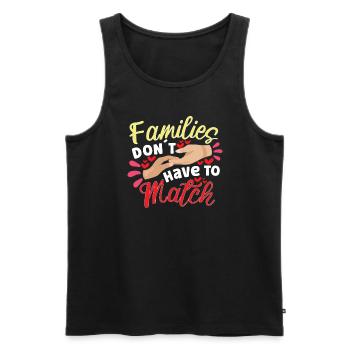 Funny Adoption Adoption Day Gifts - Men's Premium Organic Tank Top - black - Front - AI Model Male 178 light (178cm)