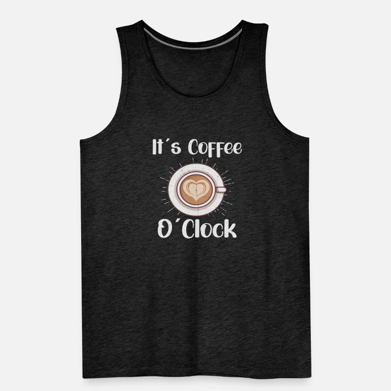 Coffee Lover Caffeine Molecule Java Latte Espresso Männer Premium Bio Tank Top