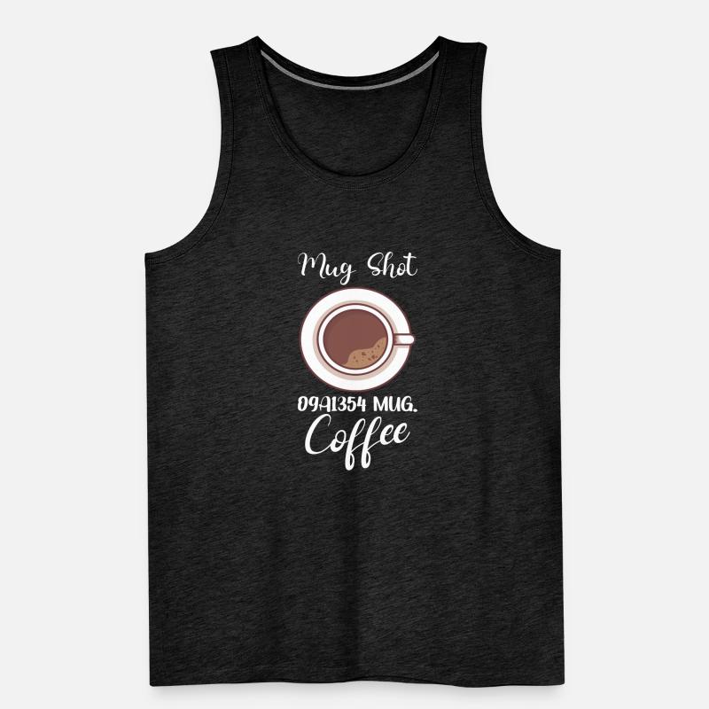 Coffee Lover Caffeine Molecule Java Latte Espresso Männer Premium Bio Tank Top