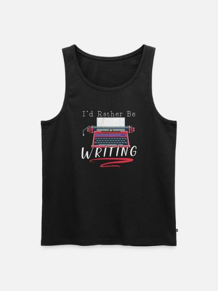 Author Writing Writer Literature - Men's Premium Organic Tank Top - black