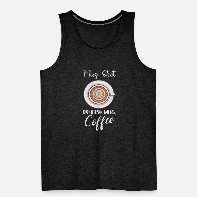 Coffee Lover Caffeine Molecule Java Latte Espresso Männer Premium Bio Tank Top