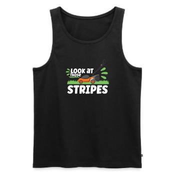 Garden Plants Gardener Lawn Mowing Leaf Blowers - Men's Premium Organic Tank Top - black - Front - Michal (187cm)