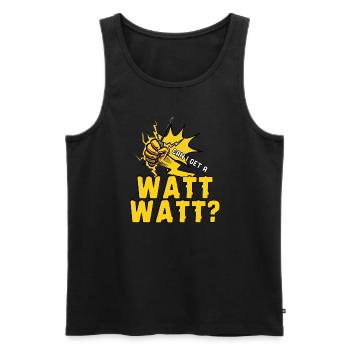 Electrician Electrical Engineer Lineman Electrical - Männer Premium Bio Tank Top - Schwarz - Vorne - Michal (187cm)