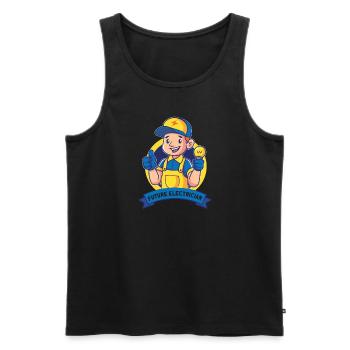 Electrician Electrical Engineer Lineman Electrical - Männer Premium Bio Tank Top - Schwarz - Vorne - AI Model Male 178 light (178cm)