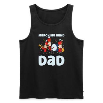 Marching Band Clarinetist School Rehearsal Music - Men's Premium Organic Tank Top - black - Front - Michal (187cm)