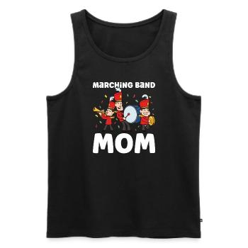 Marching Band Clarinetist School Rehearsal Music - Men's Premium Organic Tank Top - black - Front - Michal (187cm)