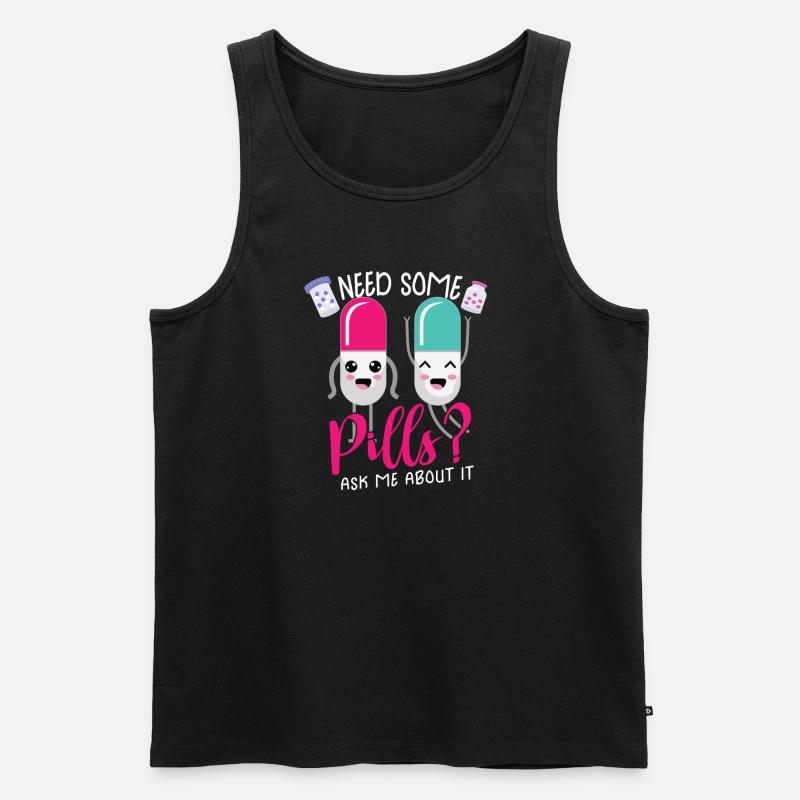 Lustige Apotheker-apotheken-techniker-apotheke - Männer Premium Bio Tank Top - Schwarz