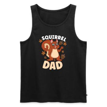 Funny Squirrel Fan Squirrel Lover Chipmunk Addict - Männer Premium Bio Tank Top - Schwarz - Vorne - AI Model Male 178 light (178cm)