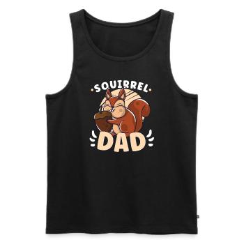 Funny Squirrel Fan Squirrel Lover Chipmunk Addict - Männer Premium Bio Tank Top - Schwarz - Vorne - AI Model Male 178 light (178cm)