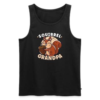 Funny Squirrel Fan Squirrel Lover Chipmunk Addict - Männer Premium Bio Tank Top - Schwarz - Vorne - AI Model Male 178 light (178cm)