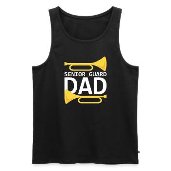 Marching Band Clarinetist School Rehearsal Music - Men's Premium Organic Tank Top - black - Front - Michal (187cm)