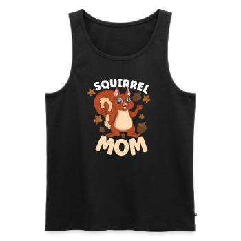 Funny Squirrel Fan Squirrel Lover Chipmunk Addict - Männer Premium Bio Tank Top - Schwarz - Vorne - AI Model Male 178 light (178cm)