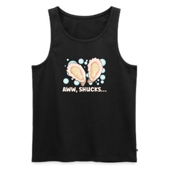 Oyster Lovers Funny Oyster Oyster Shucker - Men's Premium Organic Tank Top - black - Front - Michal (187cm)