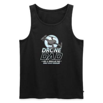 Drohne Pilot Opa Geschenkidee Alter Mann Mit - Männer Premium Bio Tank Top - Schwarz - Vorne - AI Model Male 178 light (178cm)