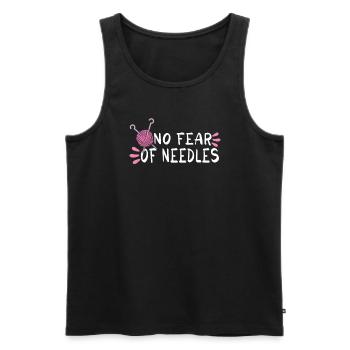 Sewing Machine Fun Sewing Sewing Sewing Fan Hobby - Men's Premium Organic Tank Top - black - Front - AI Model Male 178 light (178cm)
