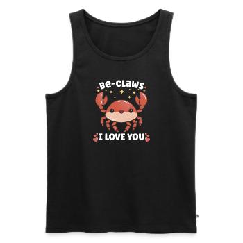 Krabbenkrabbenkrabbenflüsterer Krabbenjagdfischer - Männer Premium Bio Tank Top - Schwarz - Vorne - AI Model Male 178 light (178cm)
