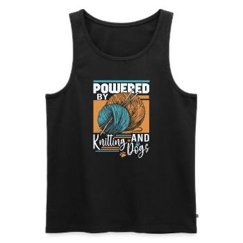 Sewing Machine Fun Sewing Sewing Sewing Fan Hobby - Men's Premium Organic Tank Top - black - Front - AI Model Male 178 light (178cm)