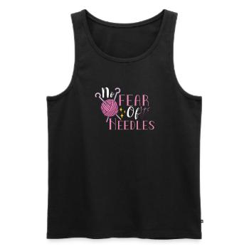 Sewing Machine Fun Sewing Sewing Sewing Fan Hobby - Men's Premium Organic Tank Top - black - Front - AI Model Male 178 light (178cm)