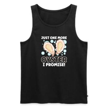 Oyster Lovers Funny Oyster Oyster Shucker - Men's Premium Organic Tank Top - black - Front - Michal (187cm)